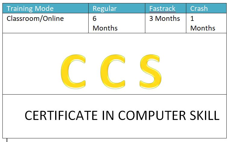 Course - Diploma in Computer Application - 6 Month